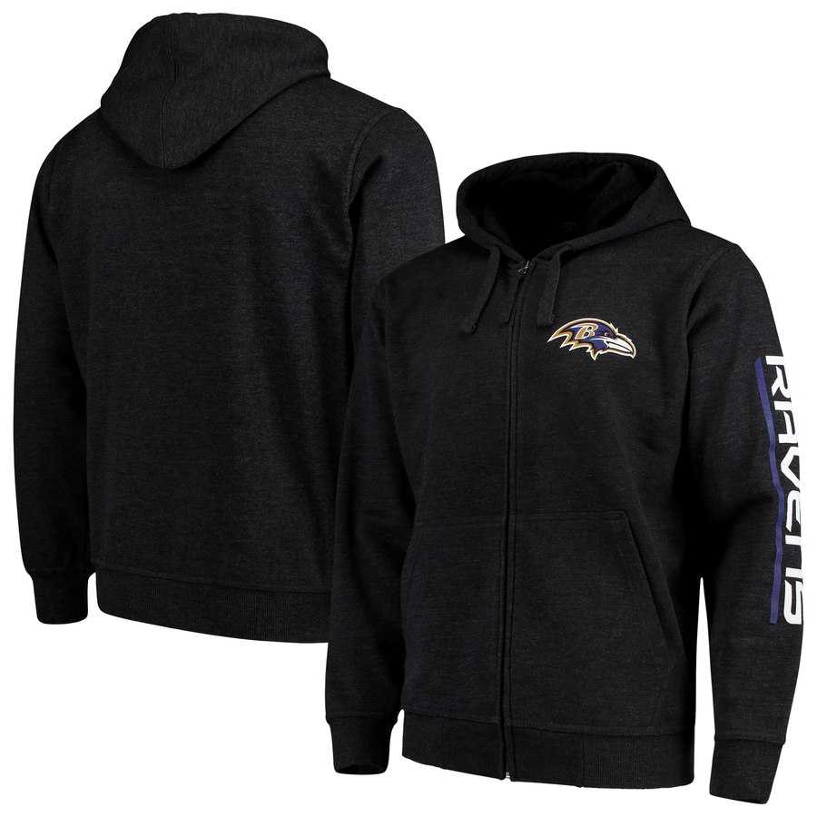 Men's Baltimore Ravens G III Sports by Carl Banks Post Route Full Zip Hoodie Charcoal,We sell and wholesale Men's Baltimore Ravens G III Sports by Carl Banks Post Route Full Zip Hoodie Charcoal on line form chian!